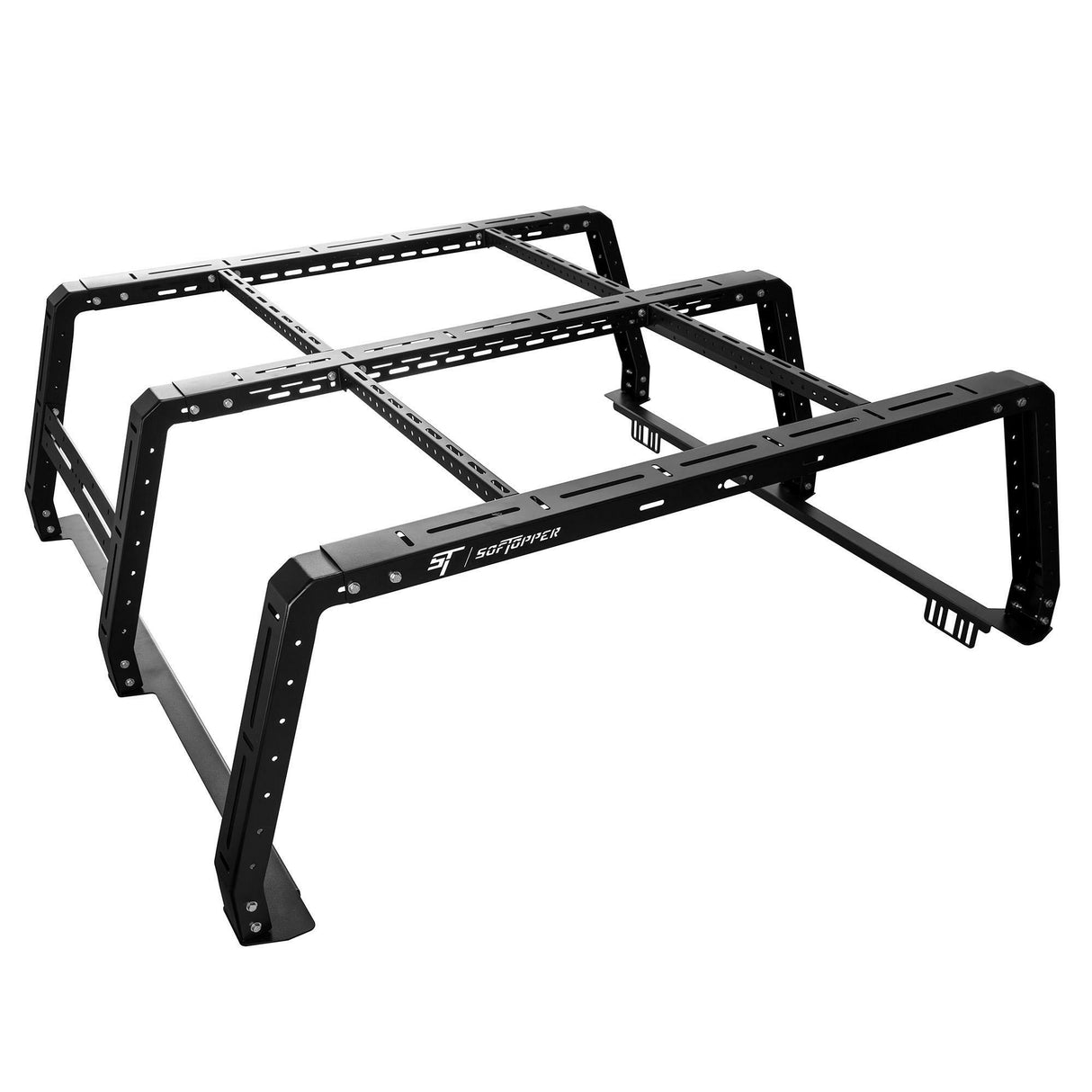 Softopper - Exo Truck Bed Rack - '82-86 C15 / '88-02 C/K1500 / '89-00 C/K2500/3500; '99-13 Silverado/Sierra 1500/2500/3500; '91-01 Ram 1500 / '95-02 2500; '97-14 F-150 / '97-98 F-250; '04-24 Titan; For 6.5 ft. bed (Standard Clamps) - RK-FS78A-STD