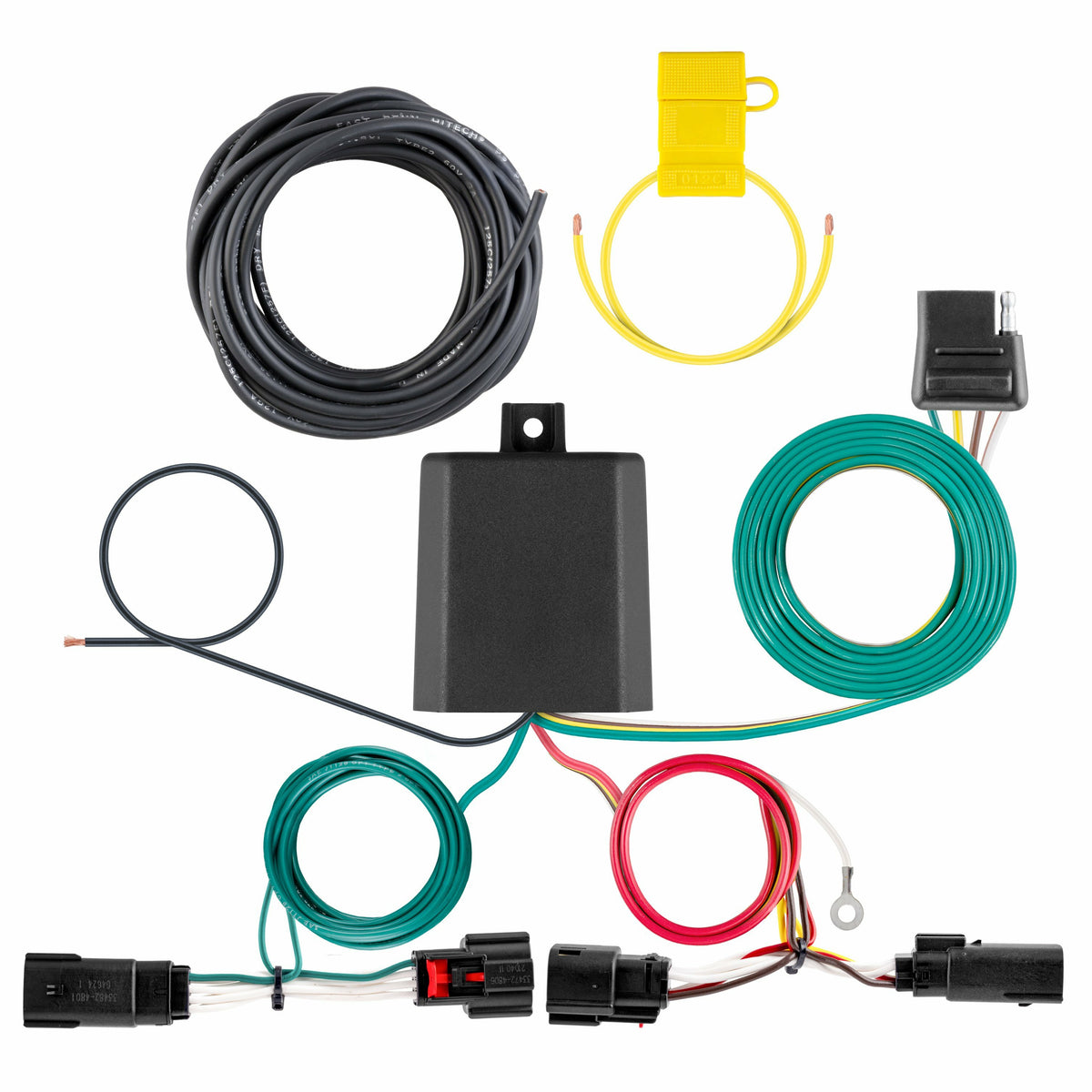 Curt - Custom Wiring Harness, 4-Way Flat Output, Select Ford Mustang Mach-E - 56546