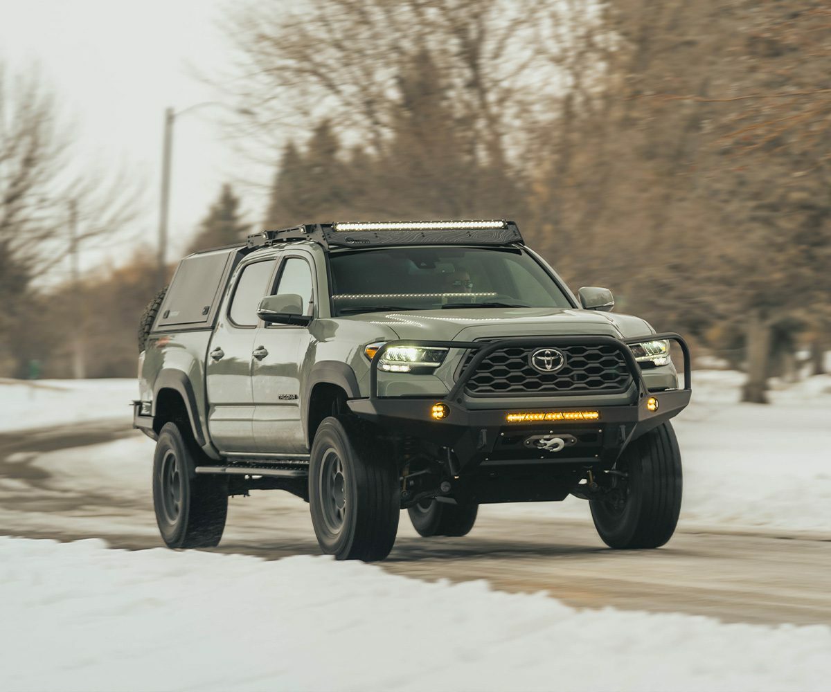 Prinsu - 2nd-3rd Gen Toyota Tacoma Prinsu Cab Rack / LP4 Light Cut Out - 400-000-010-024