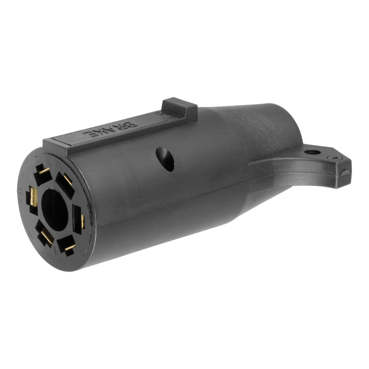 Curt - Electrical Adapter (7-Way RV Blade to 6-Way Round Trailer, Center Pin Brake) - 57660