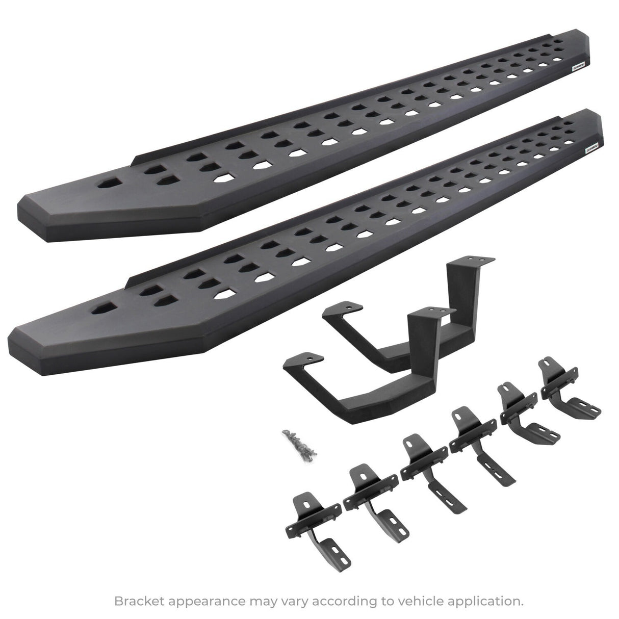 Go Rhino 6949264810PC RB20 Running Boards w Mounting Brackets, 1 Pair Drop Steps Kit