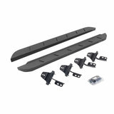 Go Rhino 63492648ST - RB10 Slim Line Running Boards With Mounting Brackets - Protective Bedliner Coating