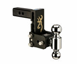 B&W Trailer Hitches - TS10037BB B&W Tow And Stow Dual Ball 2" Adj Ball Mount 5" Drop/5-1/2" Rise, Browning