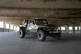 DV8 Offroad - FS-25 Stubby Front Bumper with Plated Bull Bar - FBJL-06