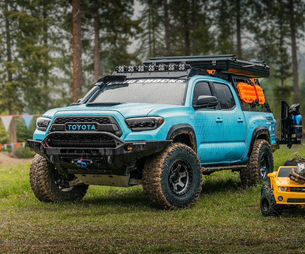 Prinsu - 2nd-3rd Gen Toyota Tacoma Prinsu Cab Rack / LP4 Light Cut Out - 400-000-010-024