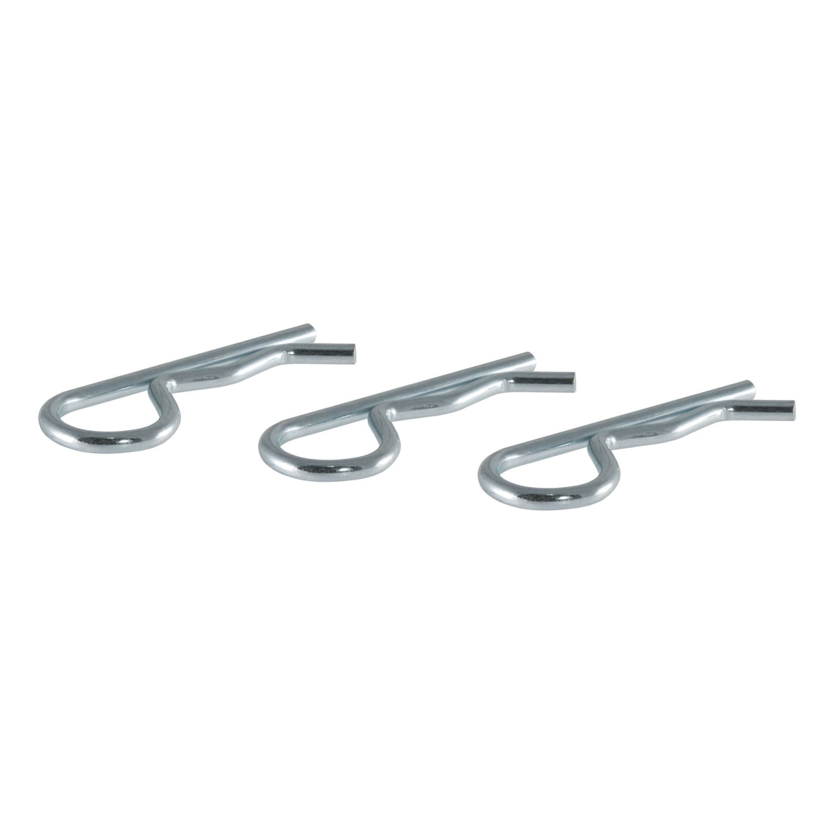 Curt - Hitch Clips (Fits 1/2" or 5/8" Pin, Zinc, 3-Pack) - 21602