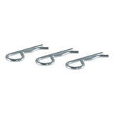 Curt - Hitch Clips (Fits 1/2" or 5/8" Pin, Zinc, 3-Pack) - 21602