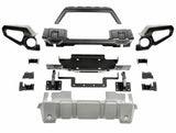 Rugged Ridge - Rugged Ridge 11549.41 Venator Front Bumper, W/Overrider & Winch Tray, 18-20 JL, 20-21 Gladiator JT - 11549.41