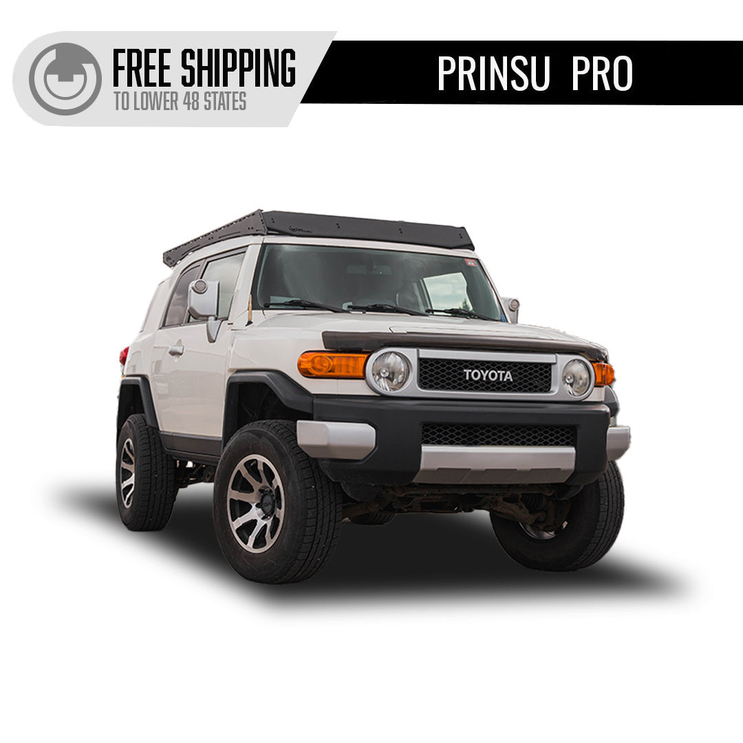 Prinsu - Prinsu Pro Toyota FJ Cruiser Roof Rack | 2007-2014 - Cutout for 40" Lightbars - 400-002-015-004