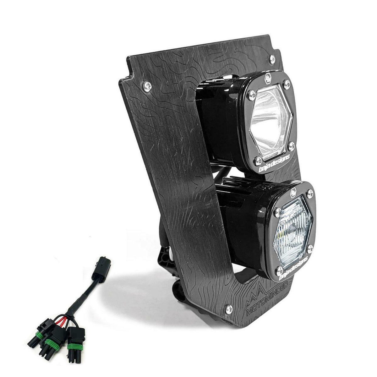 Baja Designs 38-7018 Husqvarna Dual S1 "Gemini" (D/C) LED Headlight Kit w/ Hi-Low Harness