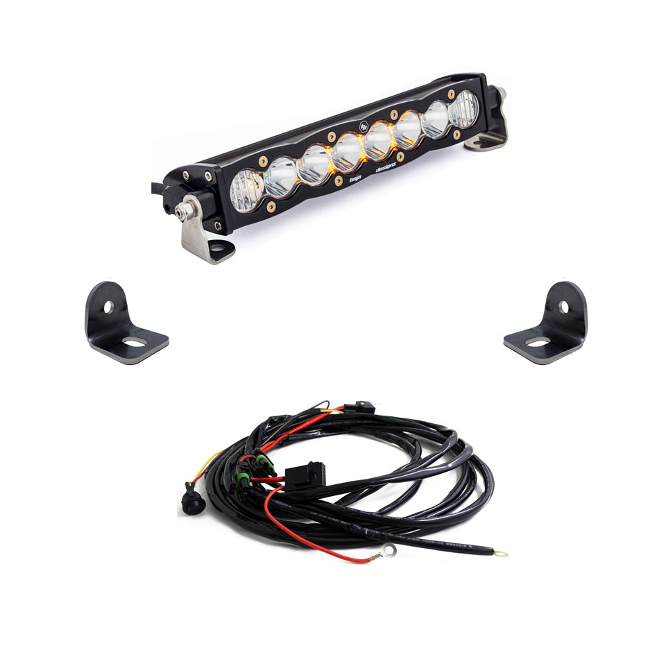 Baja Designs - 447072 - S8 10 Inch Hood Mount Light Bar Kit