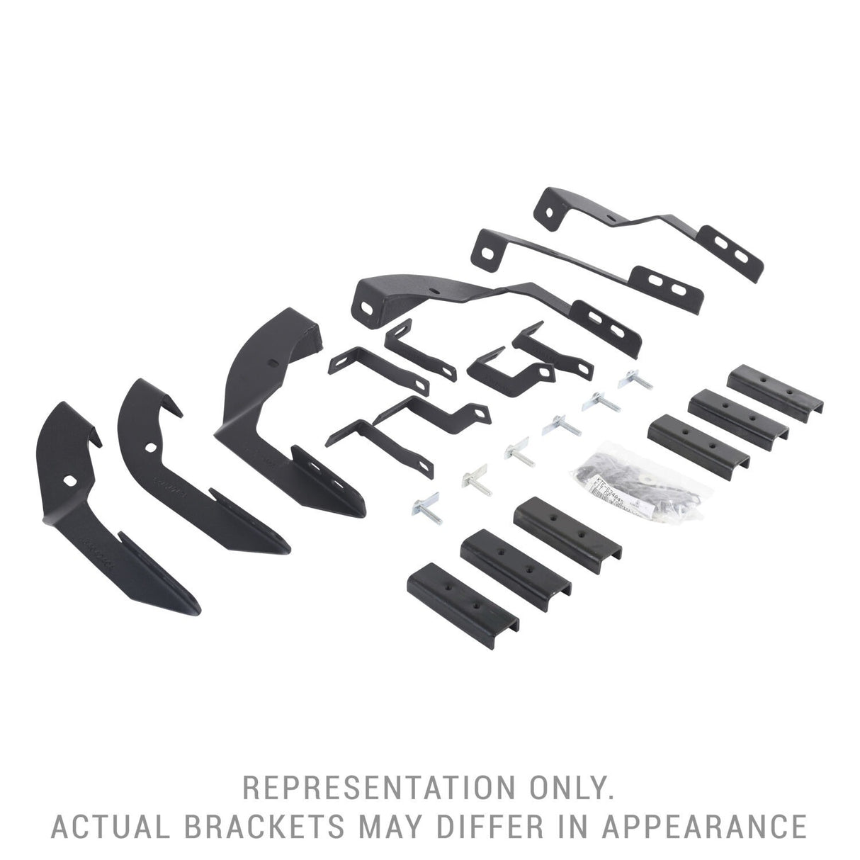 Go Rhino - 6940515 - RB10/RB20 Running Boards - MOUNTING BRACKETS ONLY - Textured Black