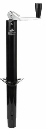 Husky Towing 88127 Man Top Wind Jack 2K Cap Bolt-On or Weld-On Mnt Painted Black