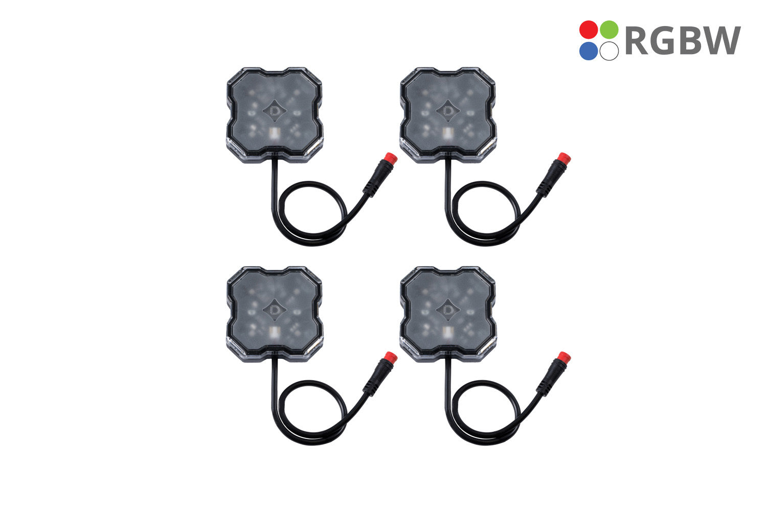 Diode Dynamics - RGBW Rock Light Installer Kit w/Controller (4-pack) - DD7740C