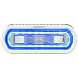 RIGID Industries - 51101 SR-L Series Marine Spreader Pod, 2 Wire, Surface Mount, White W/Blue Halo