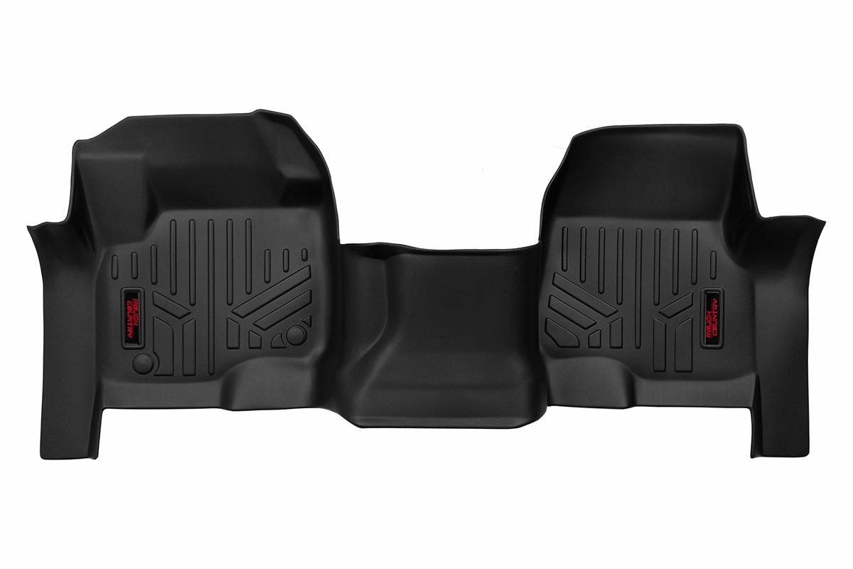 Rough Country Floor Mats - Front - Over Hump - Ford Super Duty 2WD 4WD (17-22) - M-5117