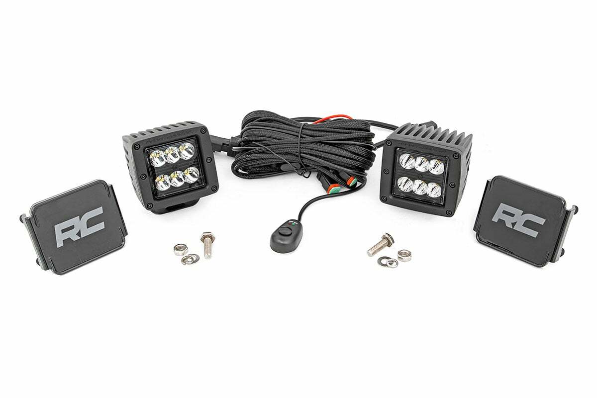 Rough Country 70903BL Black Series LED Light Pair - 70903BL