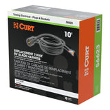 Curt - Replacement 7-Way RV Blade with 10' Wires (Trailer Side, Packaged) - 56623