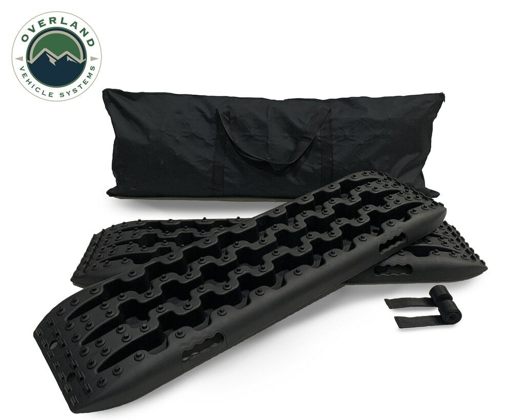 Overland Vehicle Systems - Recovery Ramps for 4WDs Gray/Black Universal + Storage Bag - 19169910