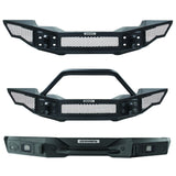 Go Rhino 331201T Rockline Winch-Ready Full Width Bumper With Overrider For Jeep