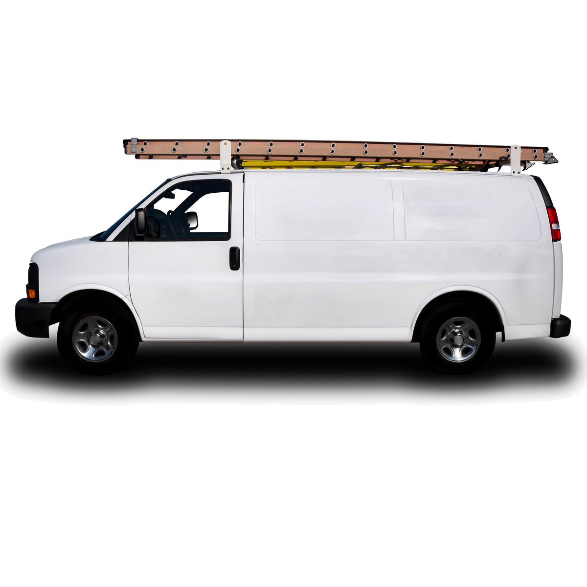 TrailFx - Universal Van Ladder Rack 2 Bar Rain Gutter Mount (FCLR004W)