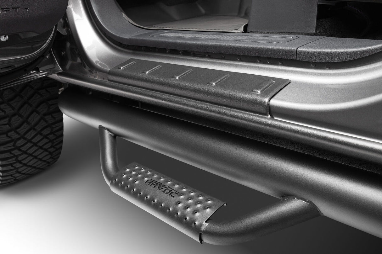 Husky Liners 2874068 Black Trail Armor Rocker Panel and Sill Plate Covers 99-06 Chevy/GMC 1500: 99-04 2500/3500 HD Extended Cab