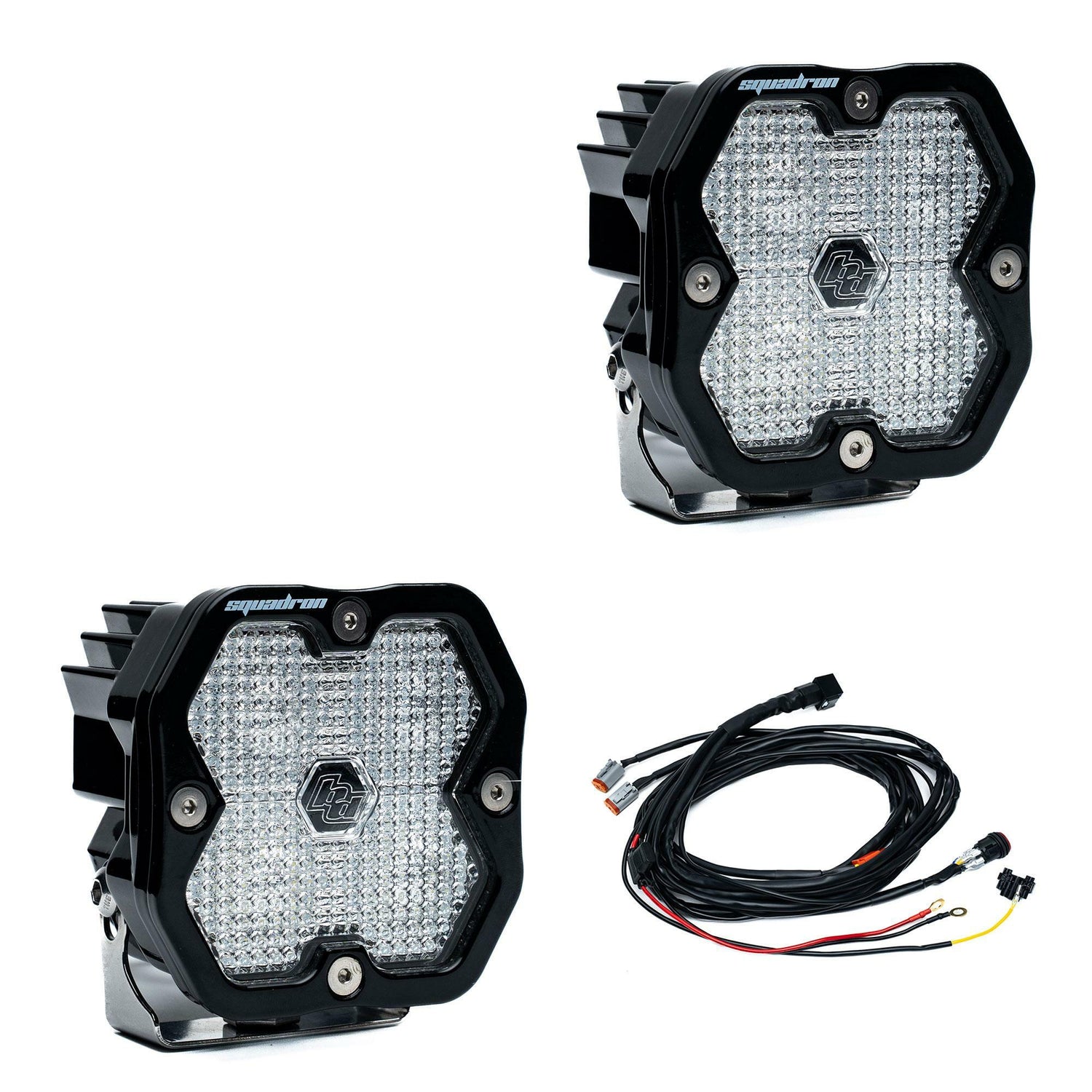 Baja Designs - 55-7806-2 Squadron 2.0 Sport Black LED Auxiliary Light Pod Pair