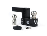 Weigh Safe Cerakoted 4" Drop Hitch with 2" Shank - WS4-2-CER-BLA