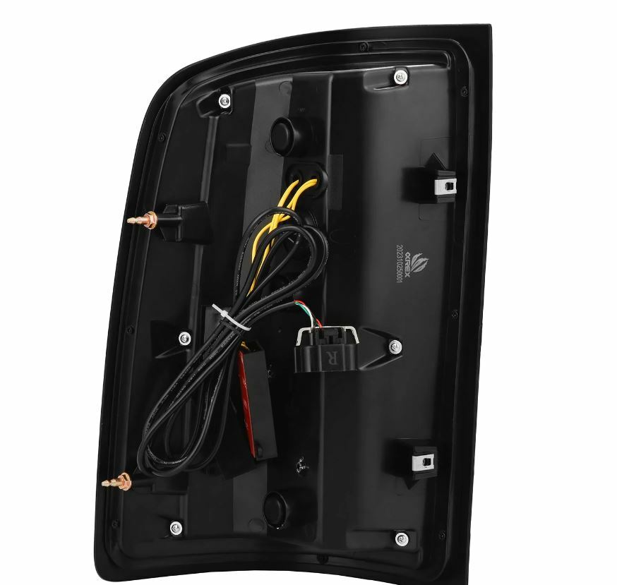 AlphaRex 630080 LED Taillights Black Red