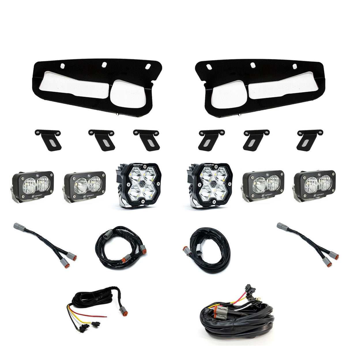 Baja Designs - 44-0086-UP Squadron 2.0 Sport/Dual S2 Sport "Sportmen" Fog Pocket Light Kit