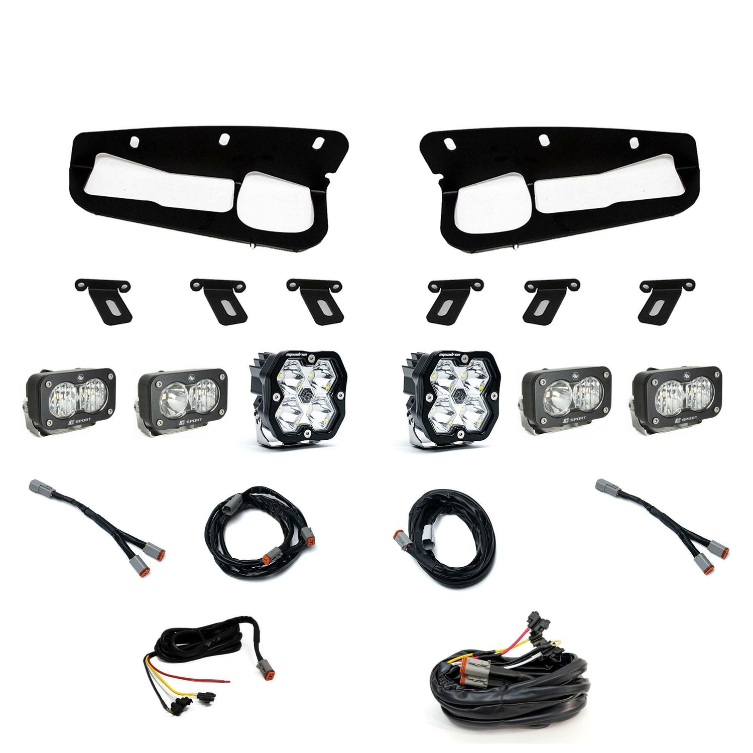 Baja Designs - 44-0086-UP Squadron 2.0 Sport/Dual S2 Sport "Sportmen" Fog Pocket Light Kit