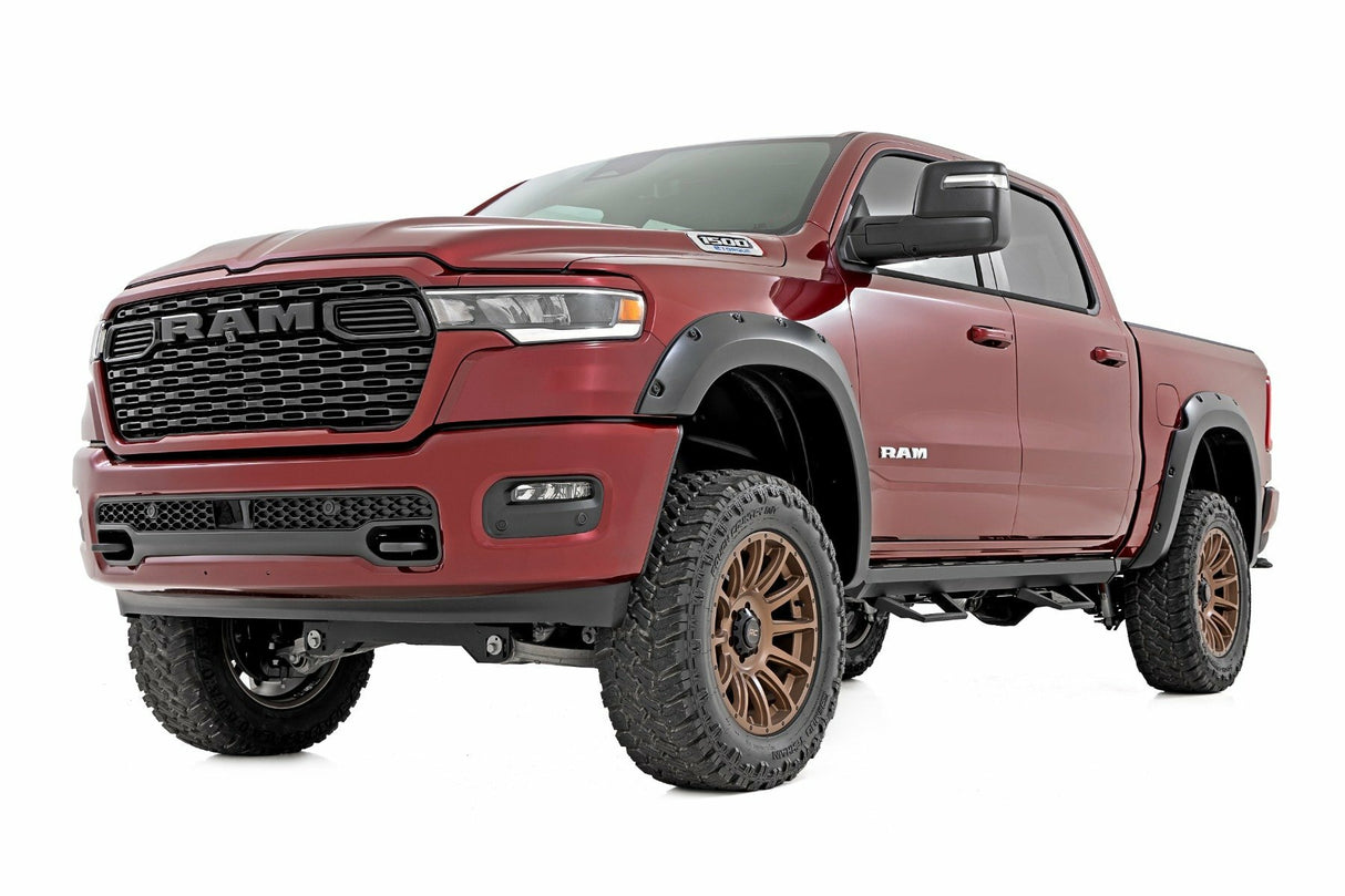 Rough Country - Pocket Fender Flares - Gloss Black - Ram 1500 2WD/4WD (2025) - F-D319205-RCGB