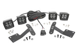 Rough Country - LED Light Kit - Ditch Mount - Dual 2" Black Pairs - White DRL - Toyota Tundra (14-21) - 70837