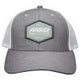 RIGID Custom Snapback Trucker Hat, Grey With White Mesh Back