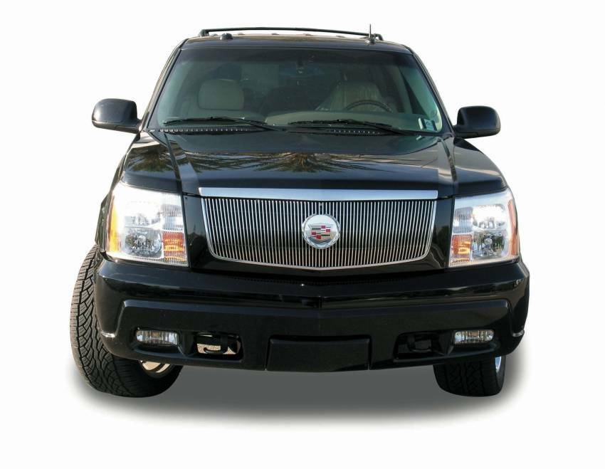 T-Rex Grilles - 1 Pc Vertical Aluminum Billet Grille Insert - Re-Use OE Cadillac Logo with provided logo plate - 30184