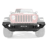 Go Rhino 230121T Trailline Winch Ready Front Full Width Bumper For Jeep