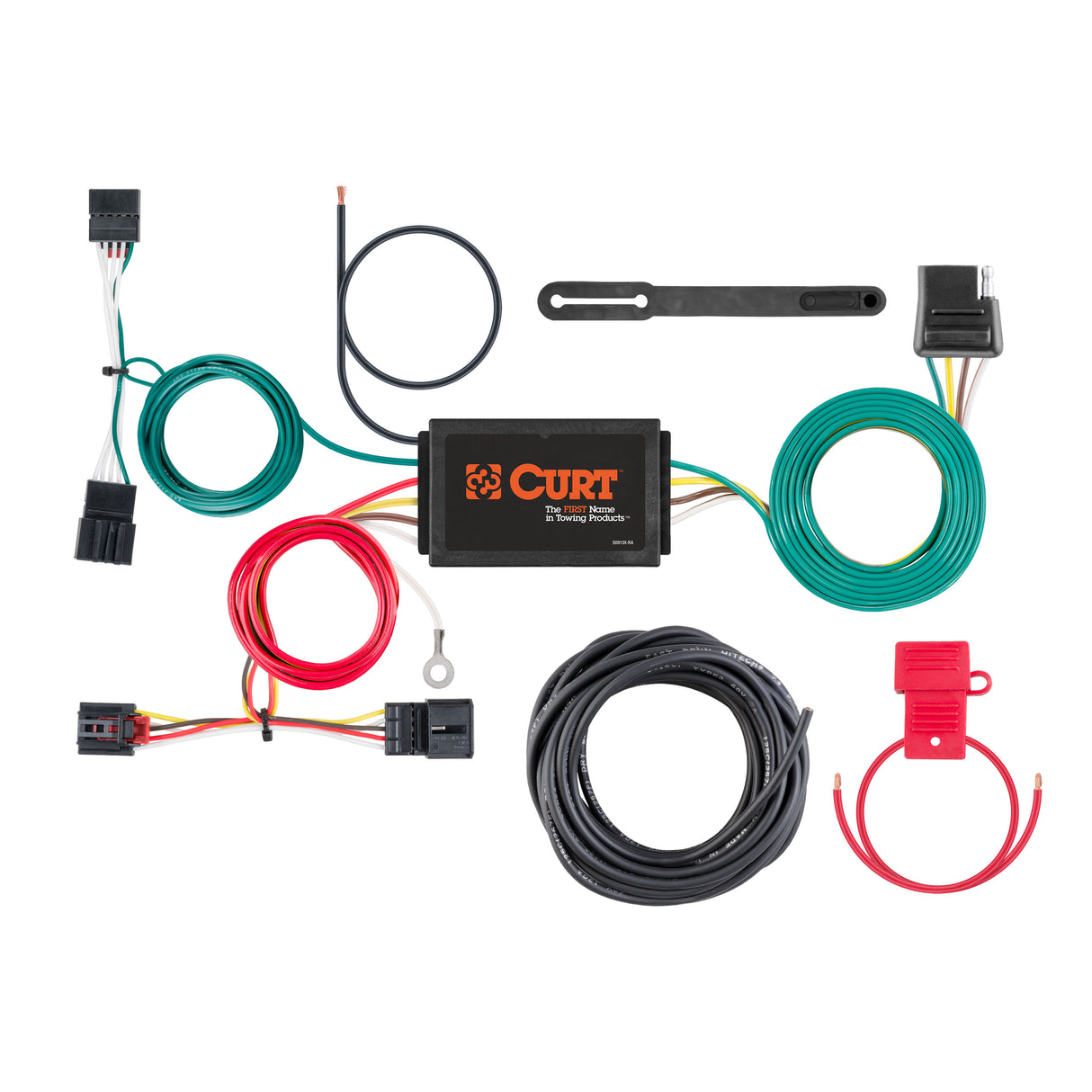 Curt - Custom Wiring Harness, 4-Way Flat Output, Select Volkswagen Beetle - 56380