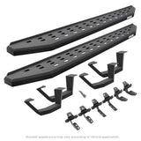 Go Rhino - 6943468020PC - RB20 Running Boards With Mounting Brackets & 2 Pairs of Drop Steps Kit - Textured Black