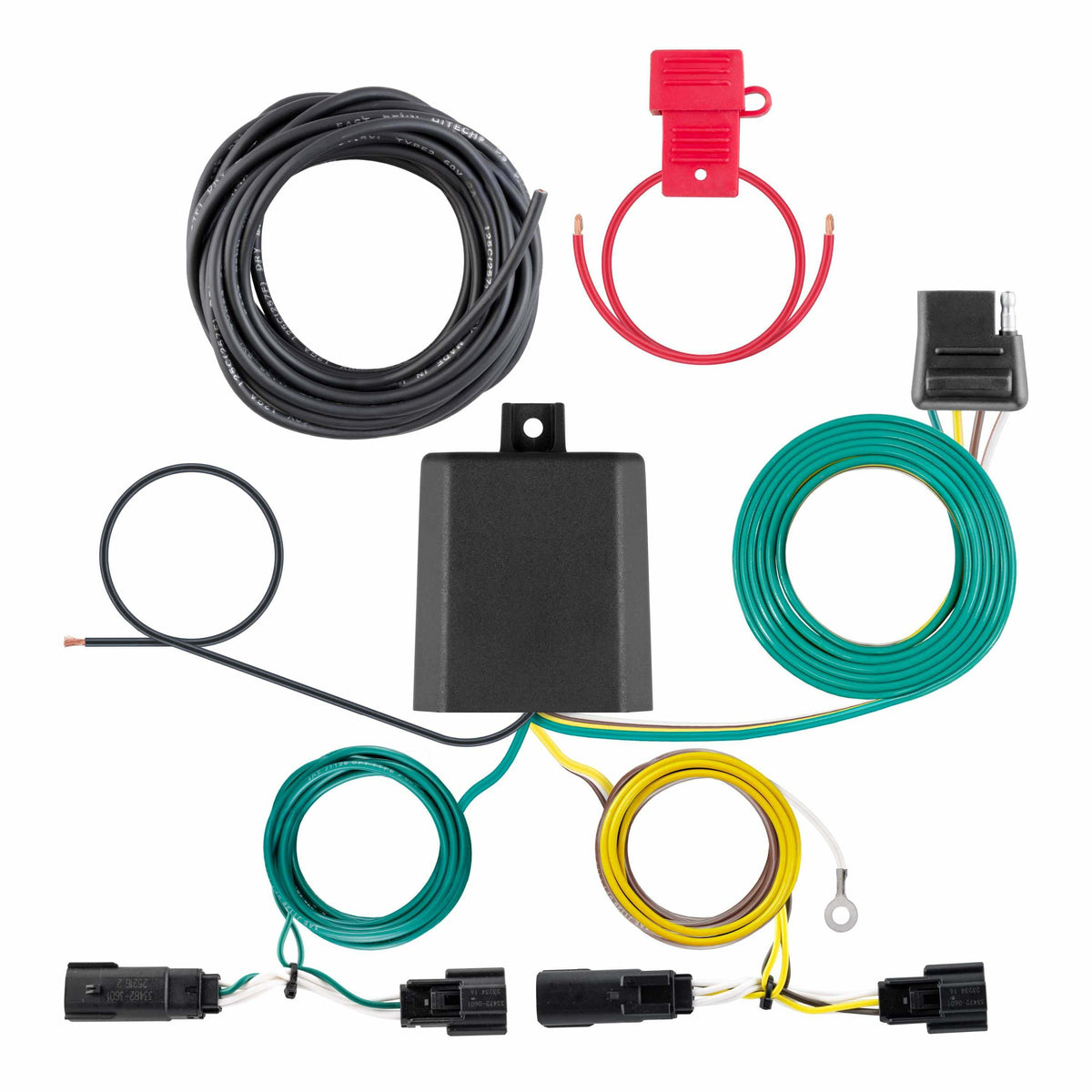 CURT 56577 Vehicle-Side Custom 4-Pin Trailer Wiring Harness, Fits Select Jeep Cherokee