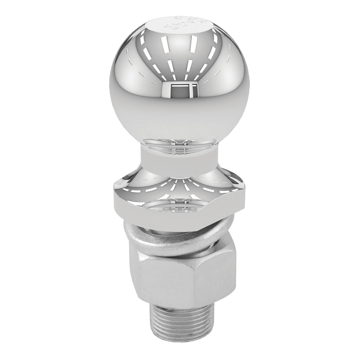 Curt - 2" Trailer Ball (1" x 2-1/8" Shank, 6,000 lbs., Chrome, Packaged) - 40066