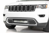 Rough Country - LED Light Kit - Bumper Mount - 20" Chrome Dual Row - White DRL - Jeep Grand Cherokee WK2 (11-20) - 70775