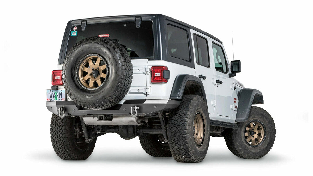Warn - Elite Rear Bumper for 2018-2026 Jeep Wrangler JL - Without Tire Carrier - 102410