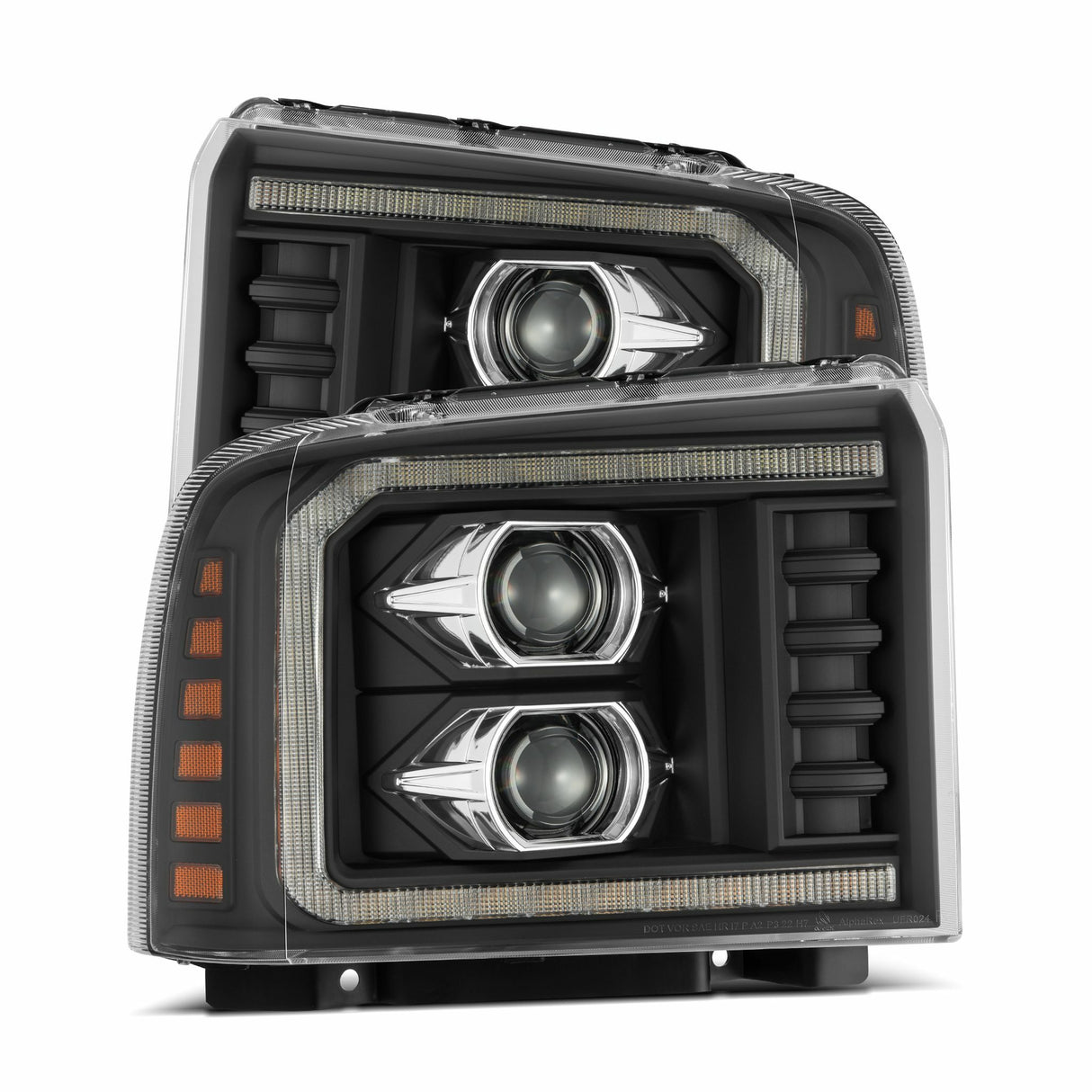 AlphaRex 880317 Projector Headlights Black