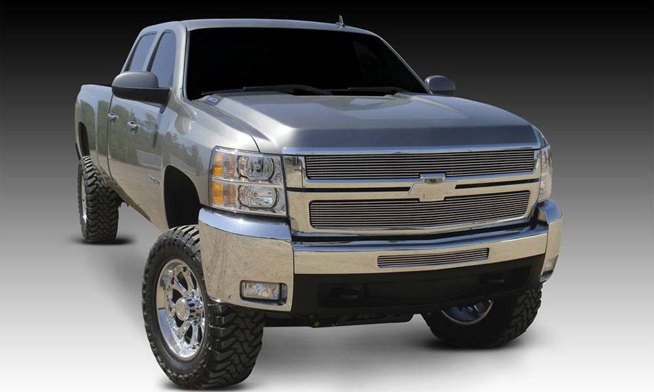 T-Rex Grilles - 2 Pc Horizontal Aluminum Billet Grille Overlay - 21112