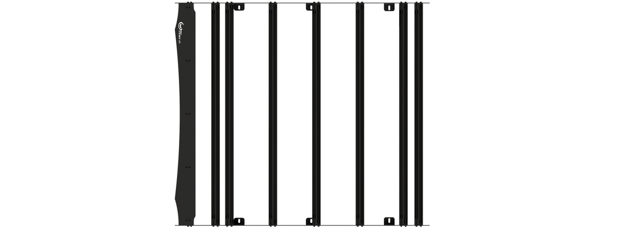 Prinsu - 3rd Gen Toyota Tundra Double Cab Roof Rack | 2022 / 40" cut out / Black - 400-000-012-011