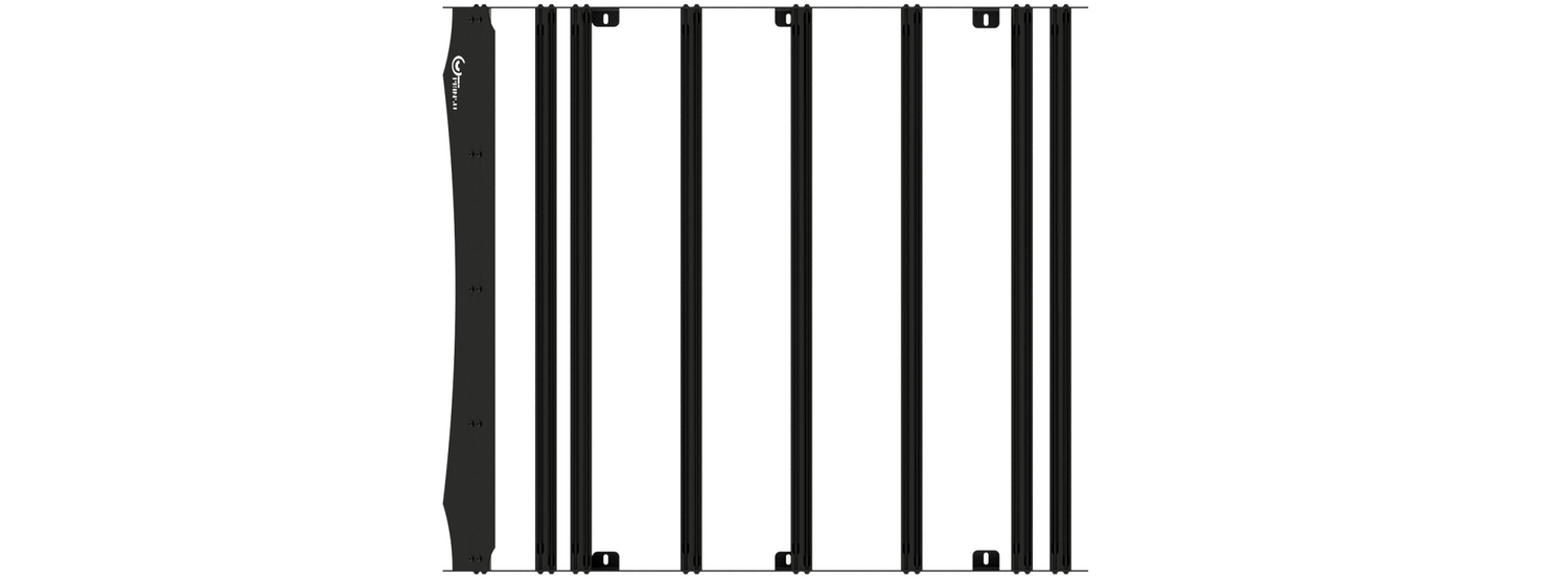Prinsu - 3rd Gen Toyota Tundra Double Cab Roof Rack | 2022 / 40" cut out / Black - 400-000-012-011