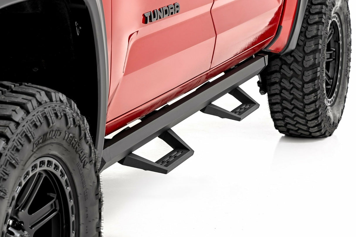Rough Country 71097 SRL2 Adjustable Aluminum Steps for 2022-2024 Toyota Tundra CrewMax