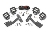 Rough Country - LED Light Kit - Ditch Mount - Dual 2" Black Pairs - Flood - Toyota Tundra (14-21) - 70836