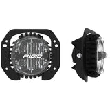 RIGID 2018-2021 Jeep Rubicon/Gladiator Fog Mounts, Includes 1 Pair 360-Series SAE 4 Inch Yellow
