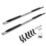 Go Rhino 684415580PS - 4" OE Xtreme SideSteps With Mounting Bracket Kit - Polished Stainless Steel